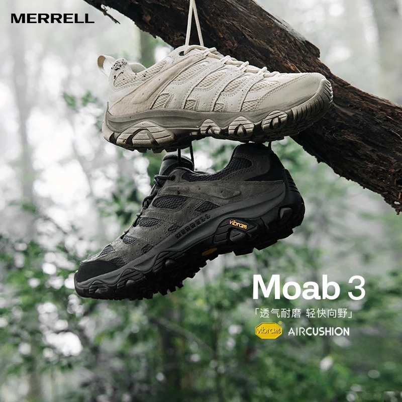 【MOAB3低帮猪皮不防水】迈乐男女情侣户外运动徒步防滑登山鞋