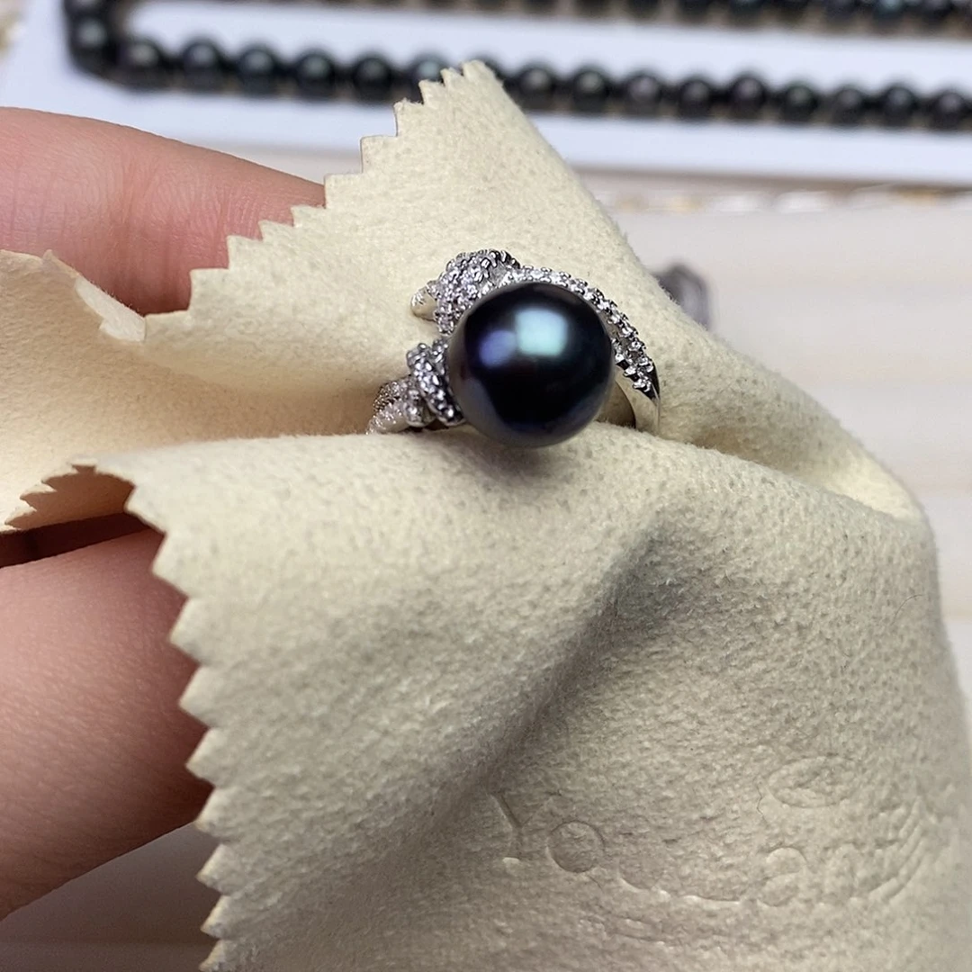 海水珍珠戒指银S925镶嵌