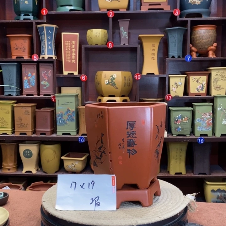 紫砂花盆柳*儿紫砂花盆