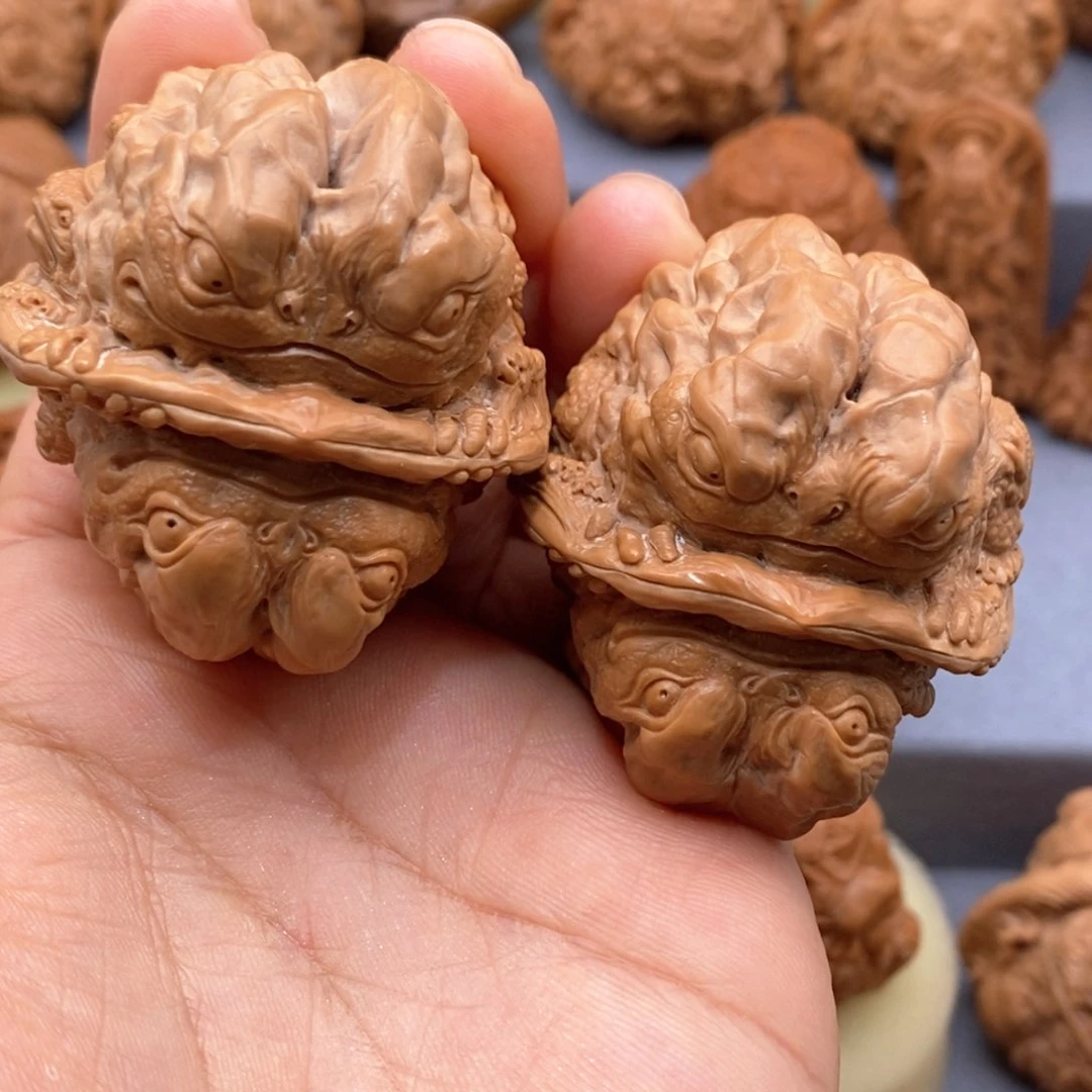 核桃手串/手链回*金蝉蛤蟆头