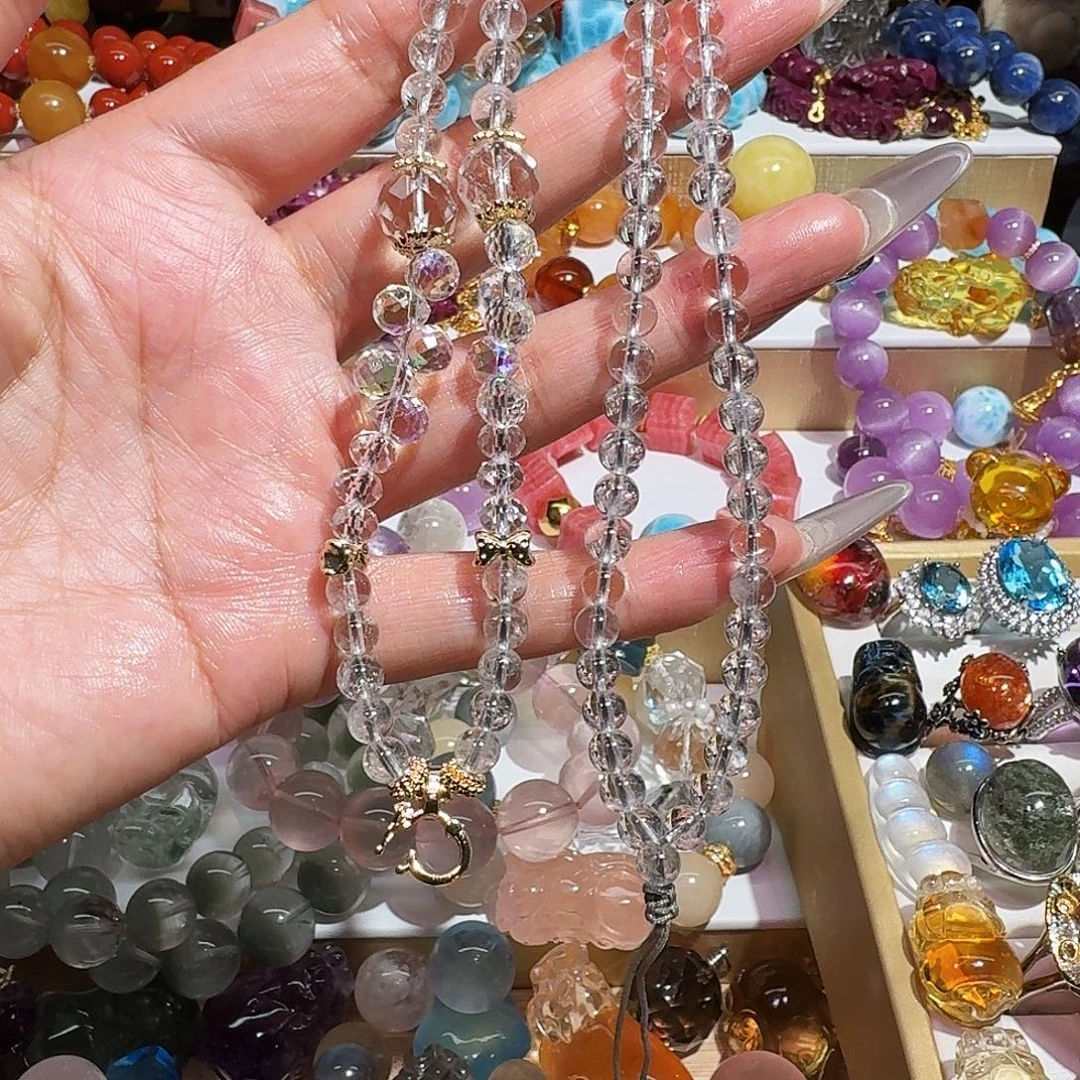 手链水晶未镶嵌吊坠链子