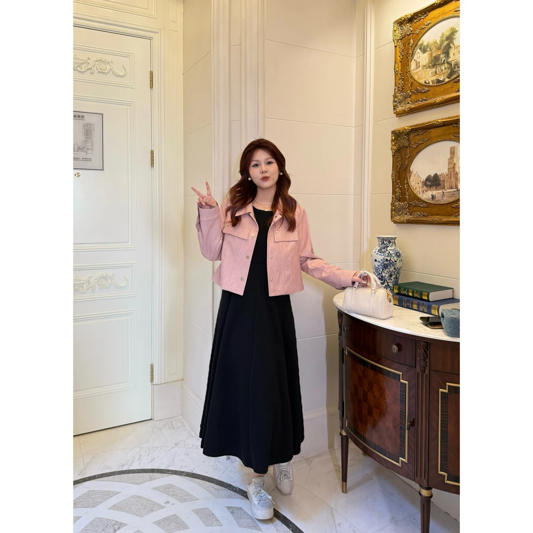 楠序鹿鹿微胖女装2024春季新款显瘦气质减龄外套上衣女款DD10129