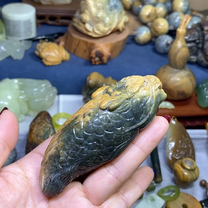 岫岩河磨玉（透闪石质玉）把件小摆未镶嵌