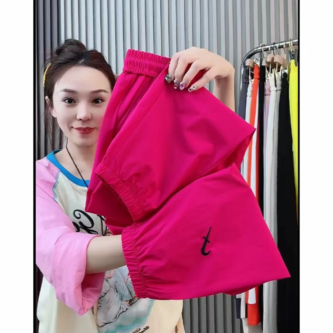 对勾夏季冰丝速干防晒裤休闲哈伦裤