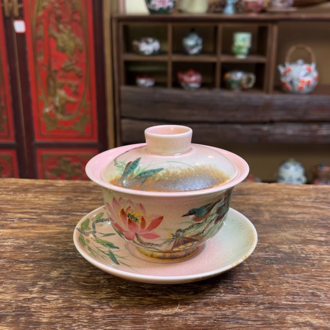 柴烧手工手绘陶瓷