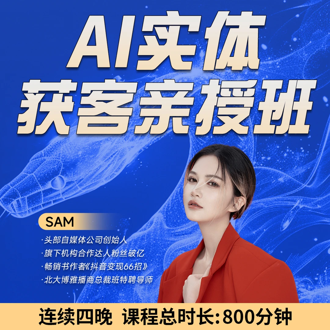 AI引流师 实体商家直播私教班