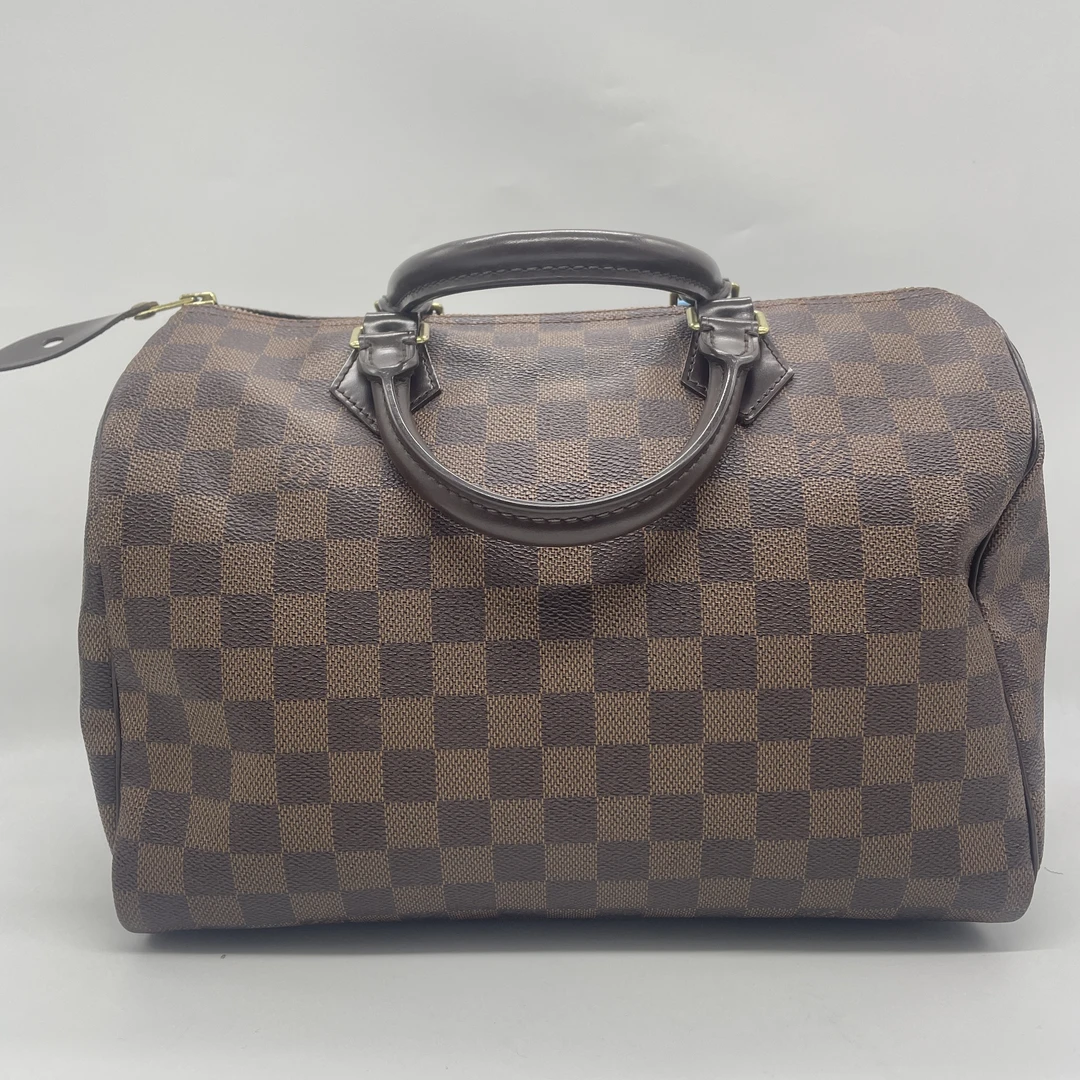 99新 LouisVuitton/路易威登 木木/LV棋盘格speedy 30/手提斜挎包