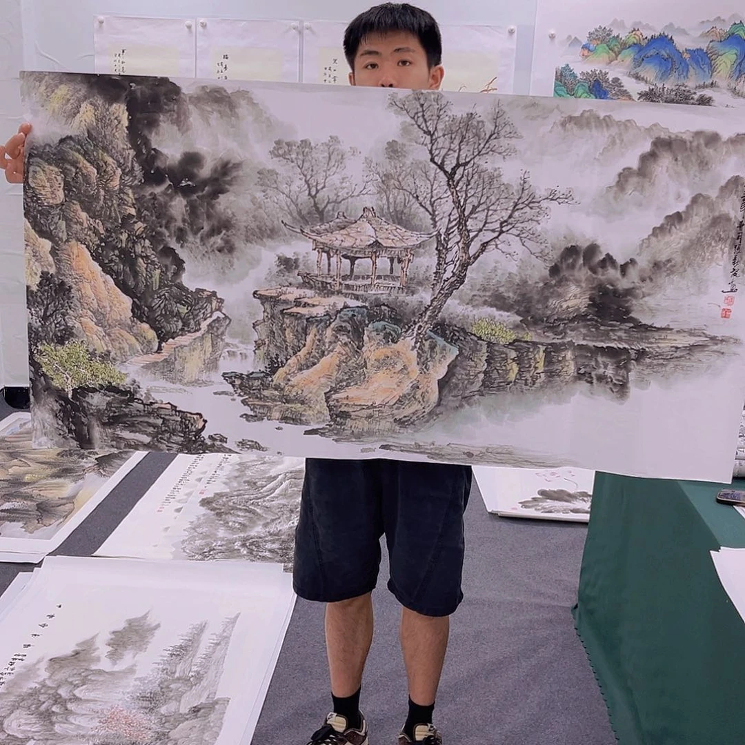 国画国画作品宣纸纯手绘
