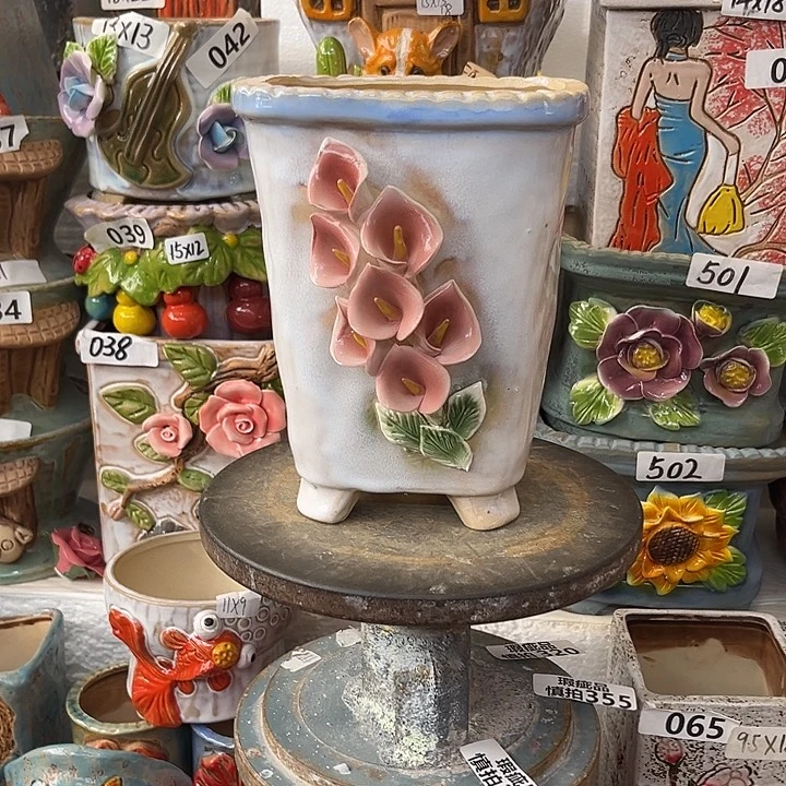 粗陶材质多肉花盆