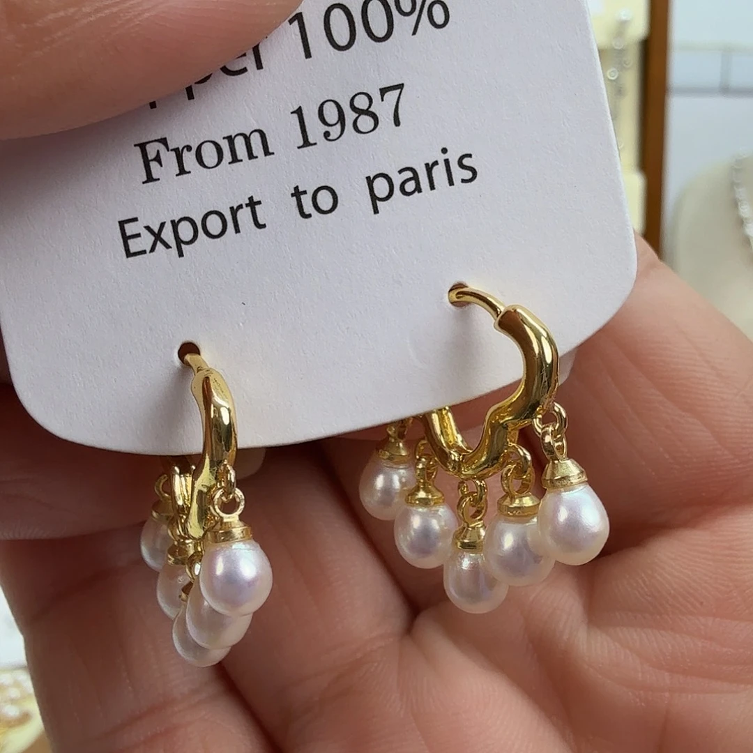 未镶嵌耳饰淡水珍珠
