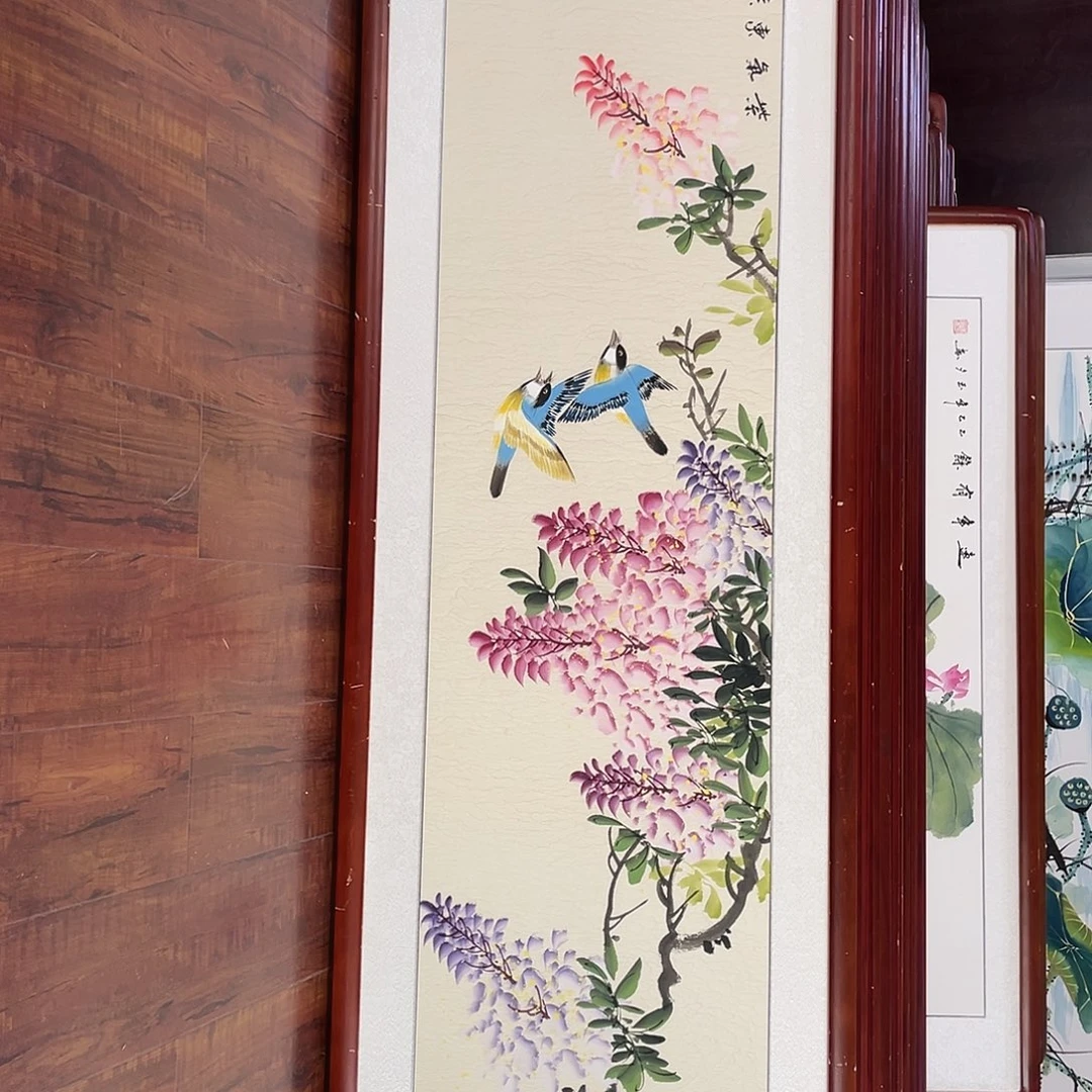 国画带框尺寸48*163厘米
