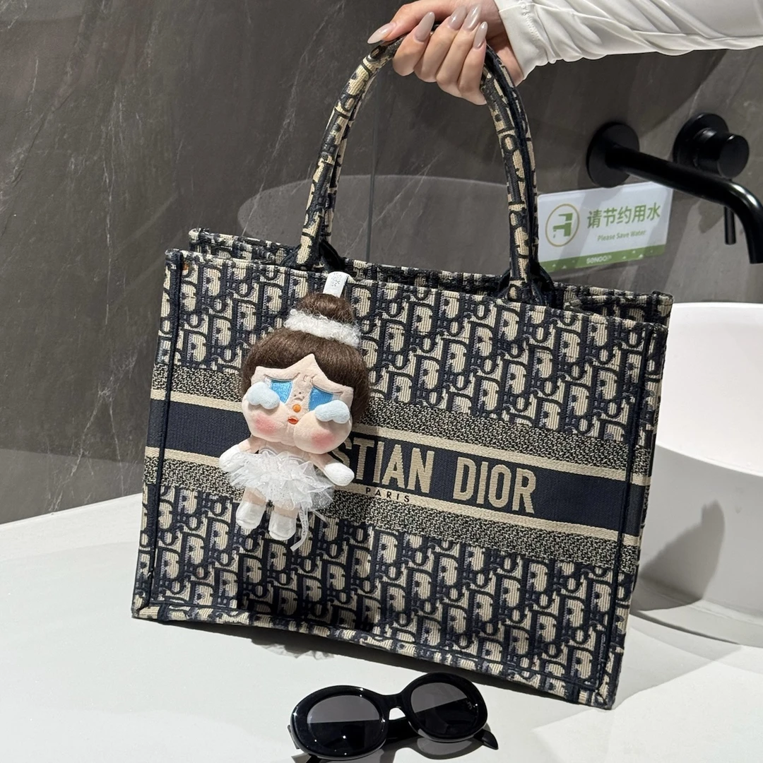 95新 DIOR/迪奥 迪奥老花托特包 中号 22年