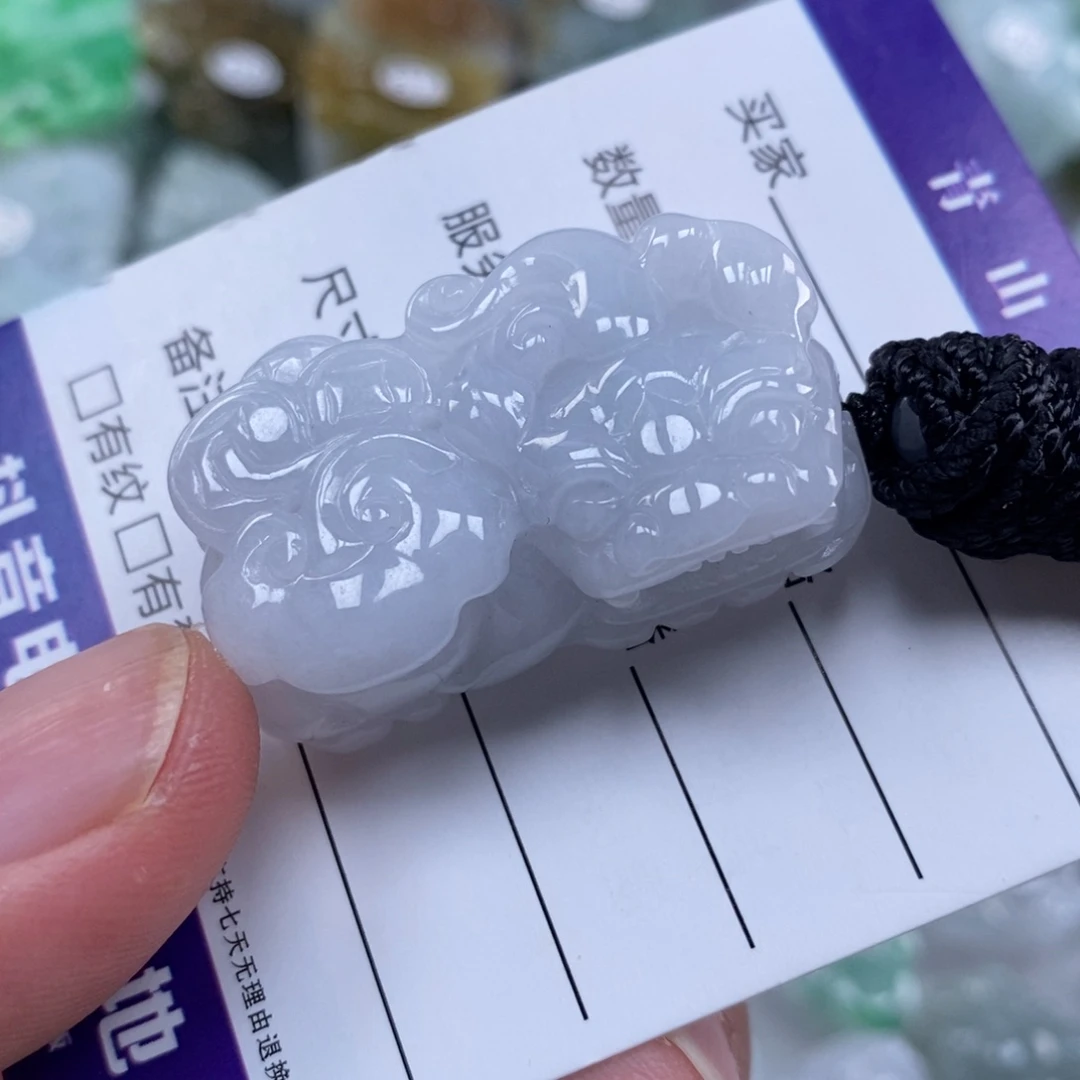 颈饰未镶嵌翡翠多人霸王貔貅吊坠