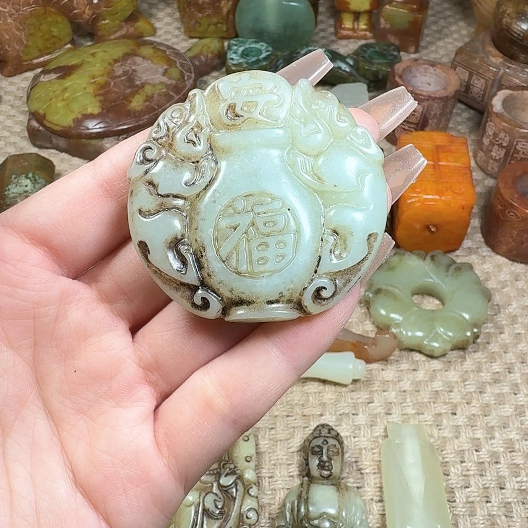 白玉菩提吊坠挂件