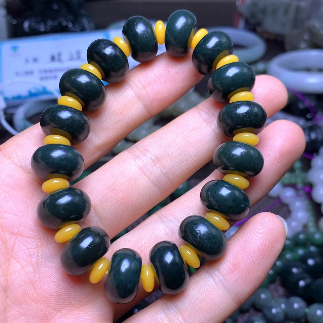 和田玉未镶嵌手链