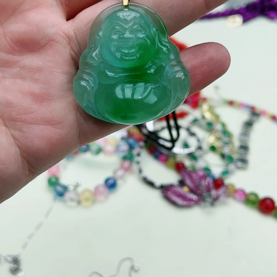 翡翠吊坠(赠链)银S925镶嵌