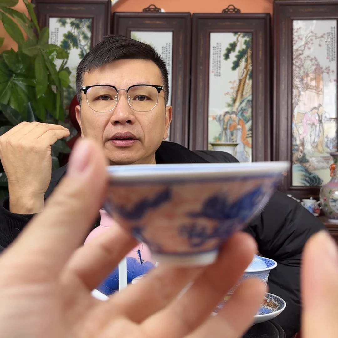 摆件陶景德镇陶瓷手工杯子