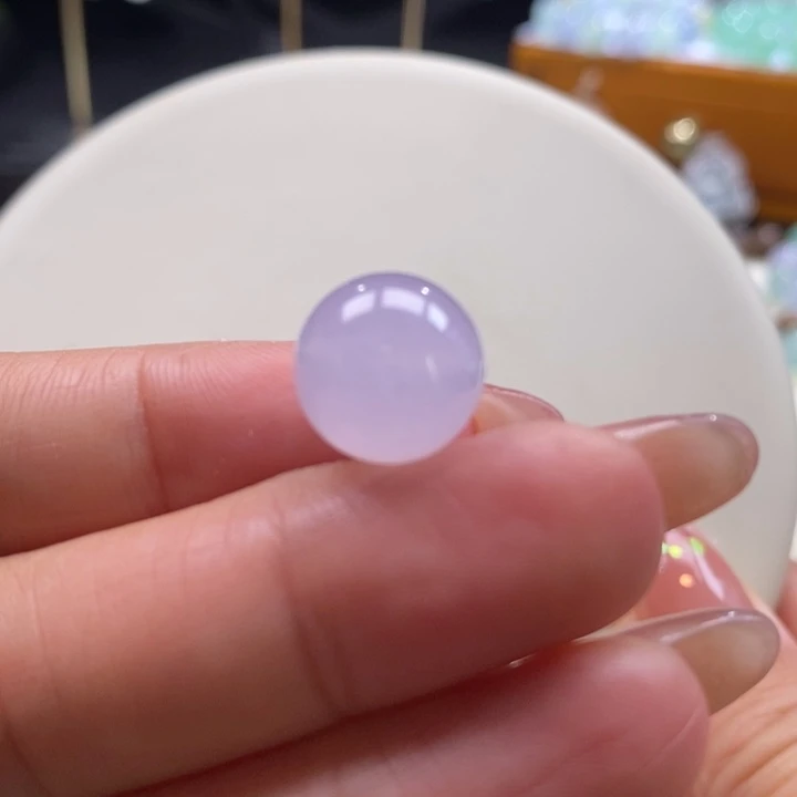 翡翠吊坠(不含链)未镶嵌翡翠冰红粉紫珠卡12.4m