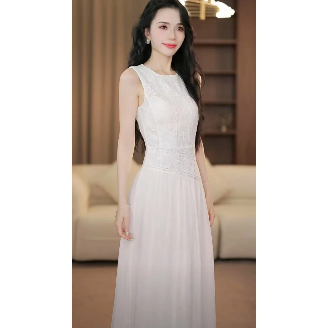 【yola】织花台春夏季新款高级法式气质显瘦A摆连衣裙-YL70059