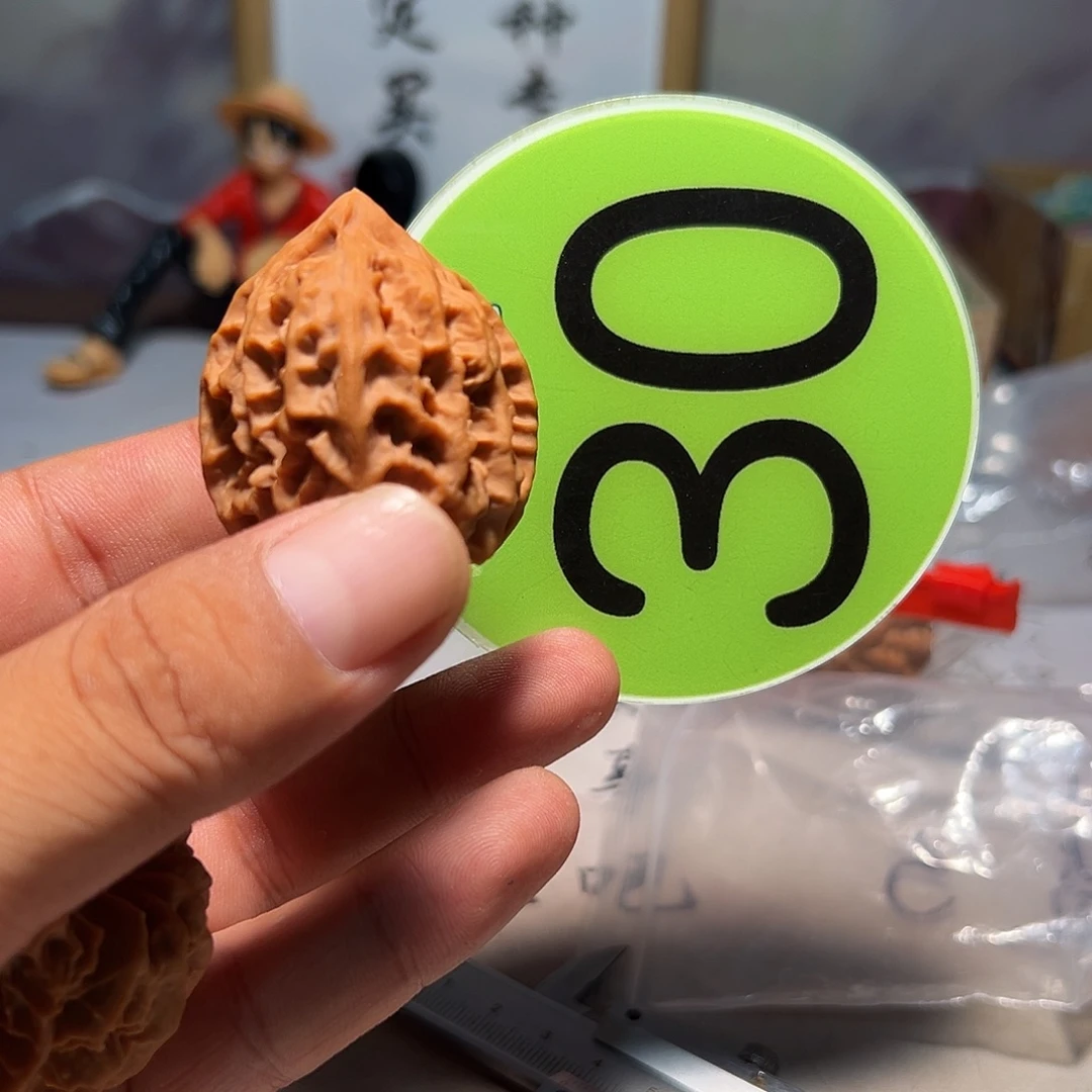 富***.文玩核桃，绿色30号