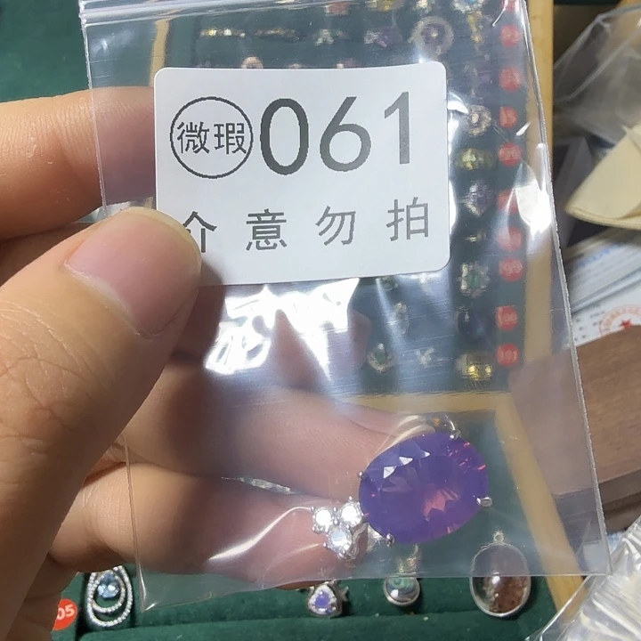 ****子银S925镶嵌颈饰紫晶