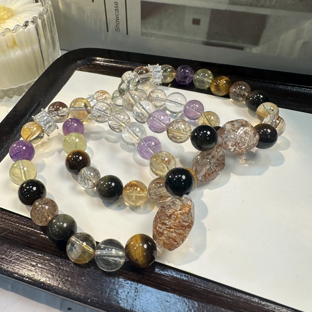 【小院甄选】水晶多宝单圈手链约9mm 多样性发一件 EJC1642