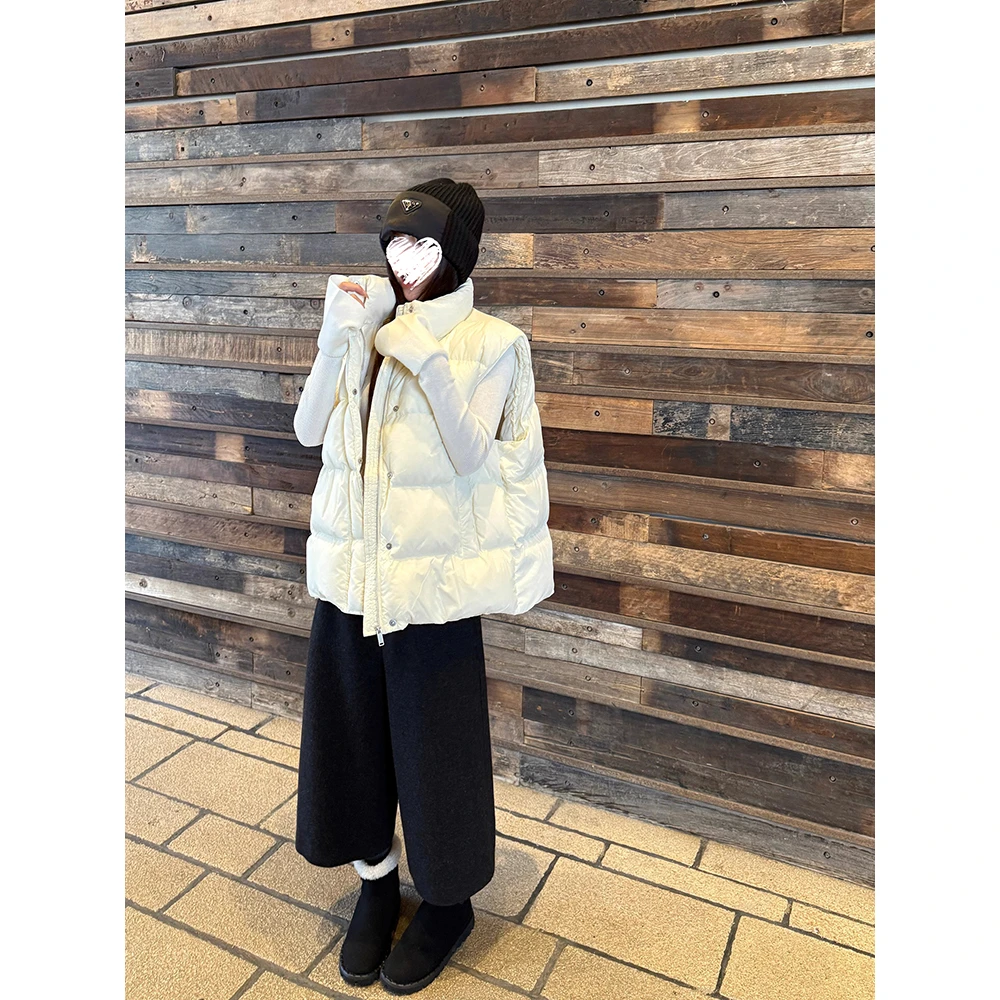 小奶包蓬蓬松松软萌实用派大版棉服马甲女冬季叠穿外套 61011