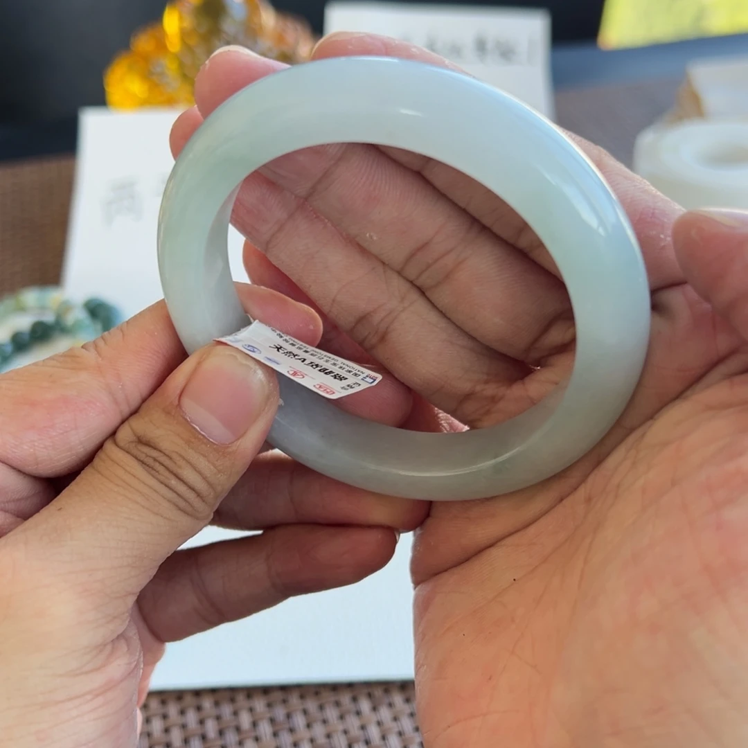 翡翠未镶嵌手镯15号 59