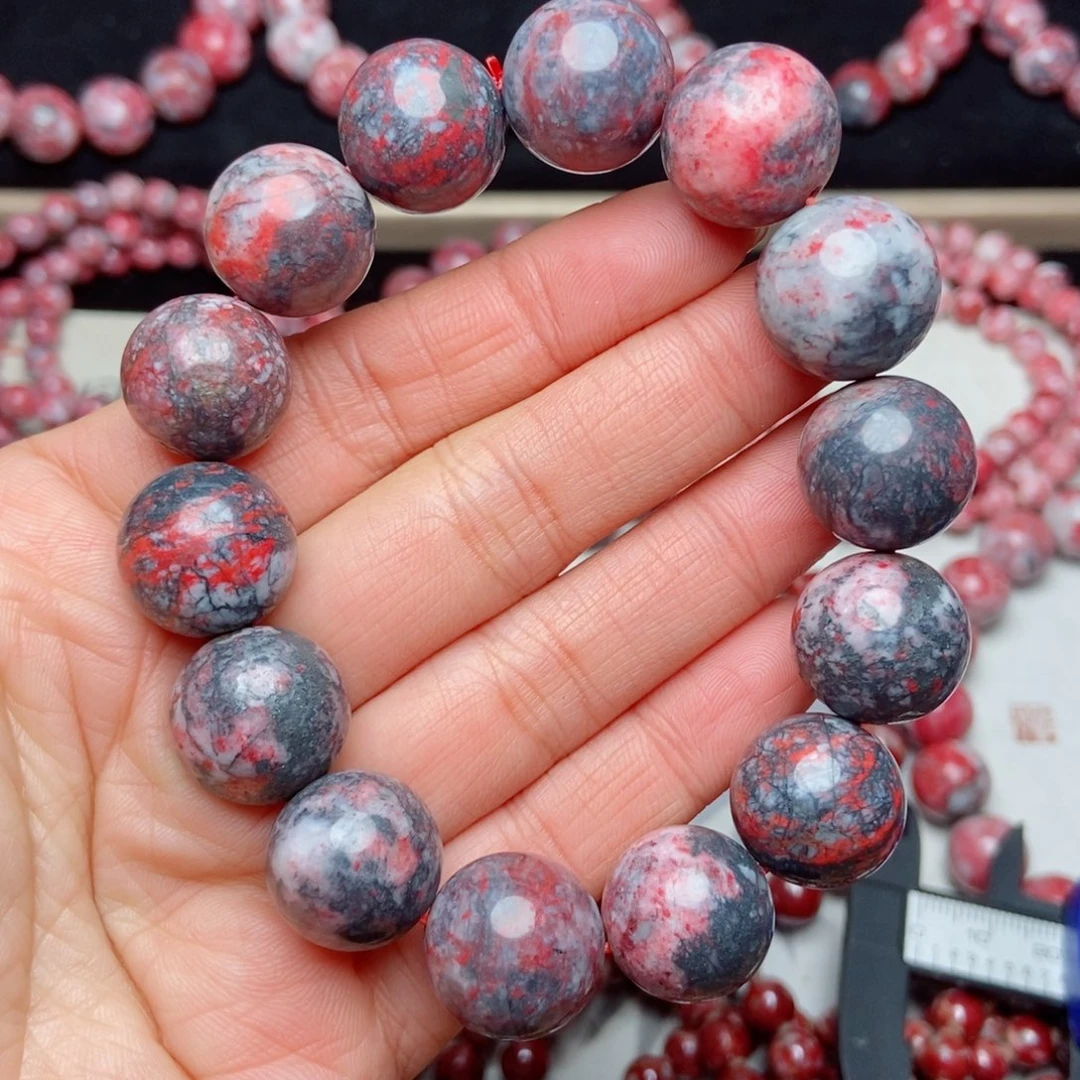 天然辰砂朱砂原石卡15