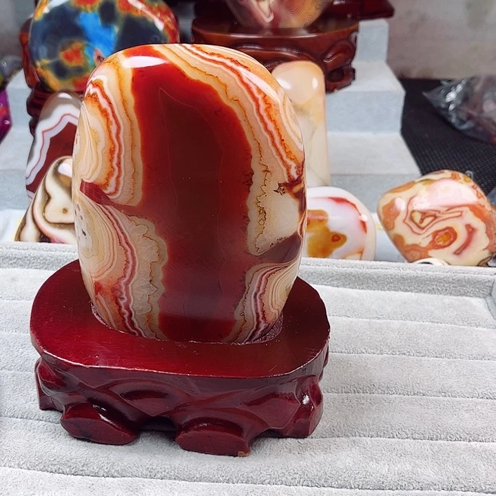 玛瑙/玉髓未镶嵌耳饰