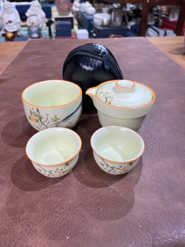 049喜上眉梢一壶二杯旅行茶具
