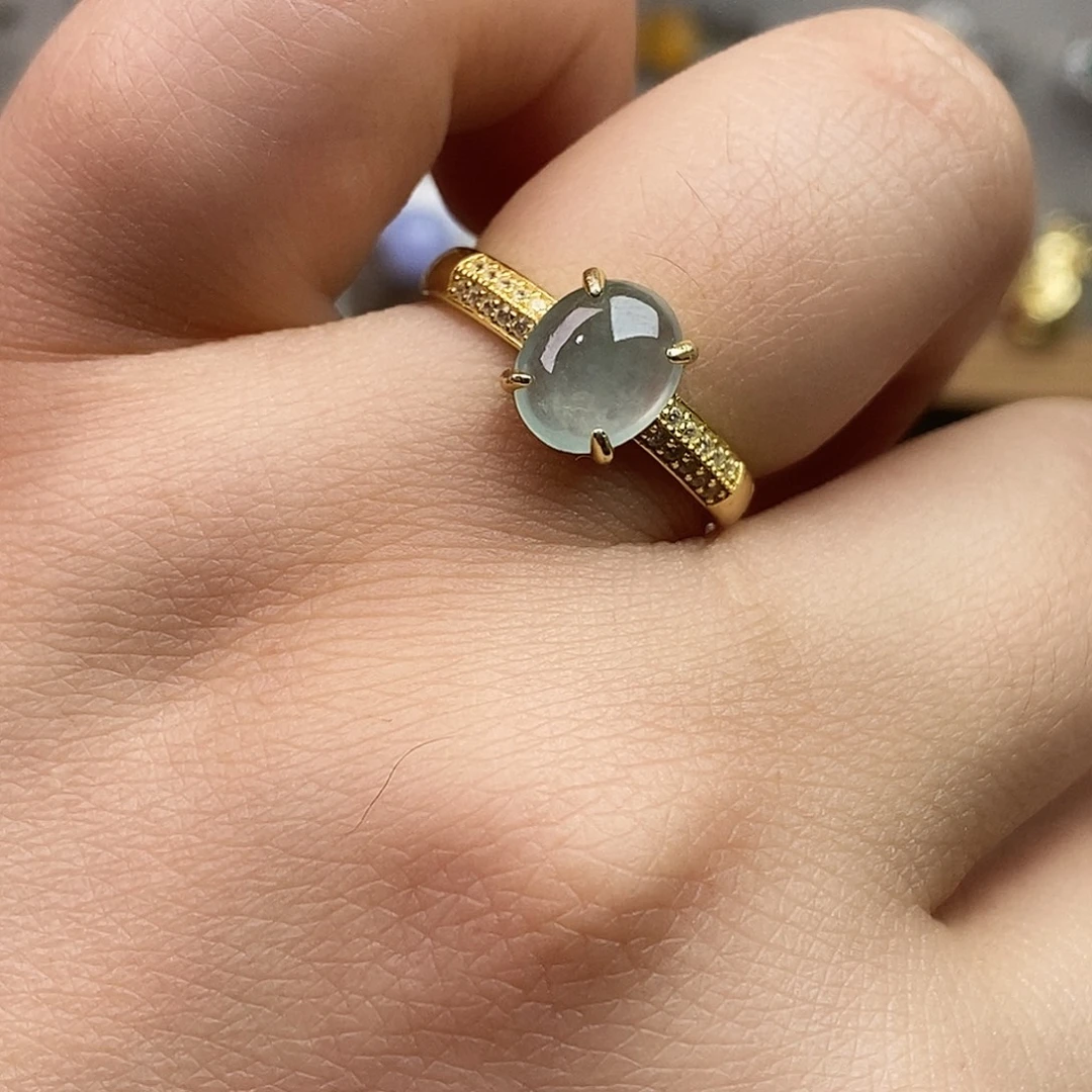 翡翠未镶嵌戒指翡翠