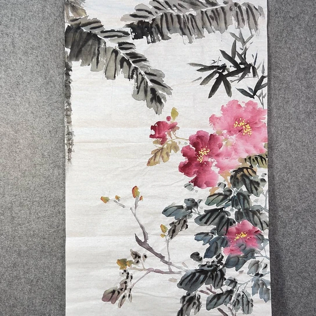 国画087 牡丹花等花开时节也可用