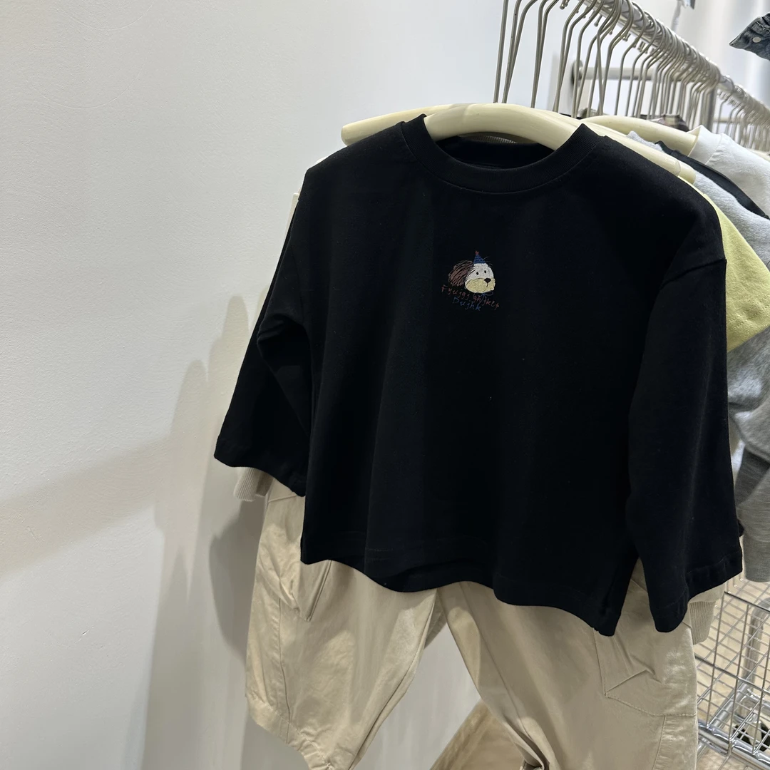 儿童长袖小狗春季新款长袖T恤