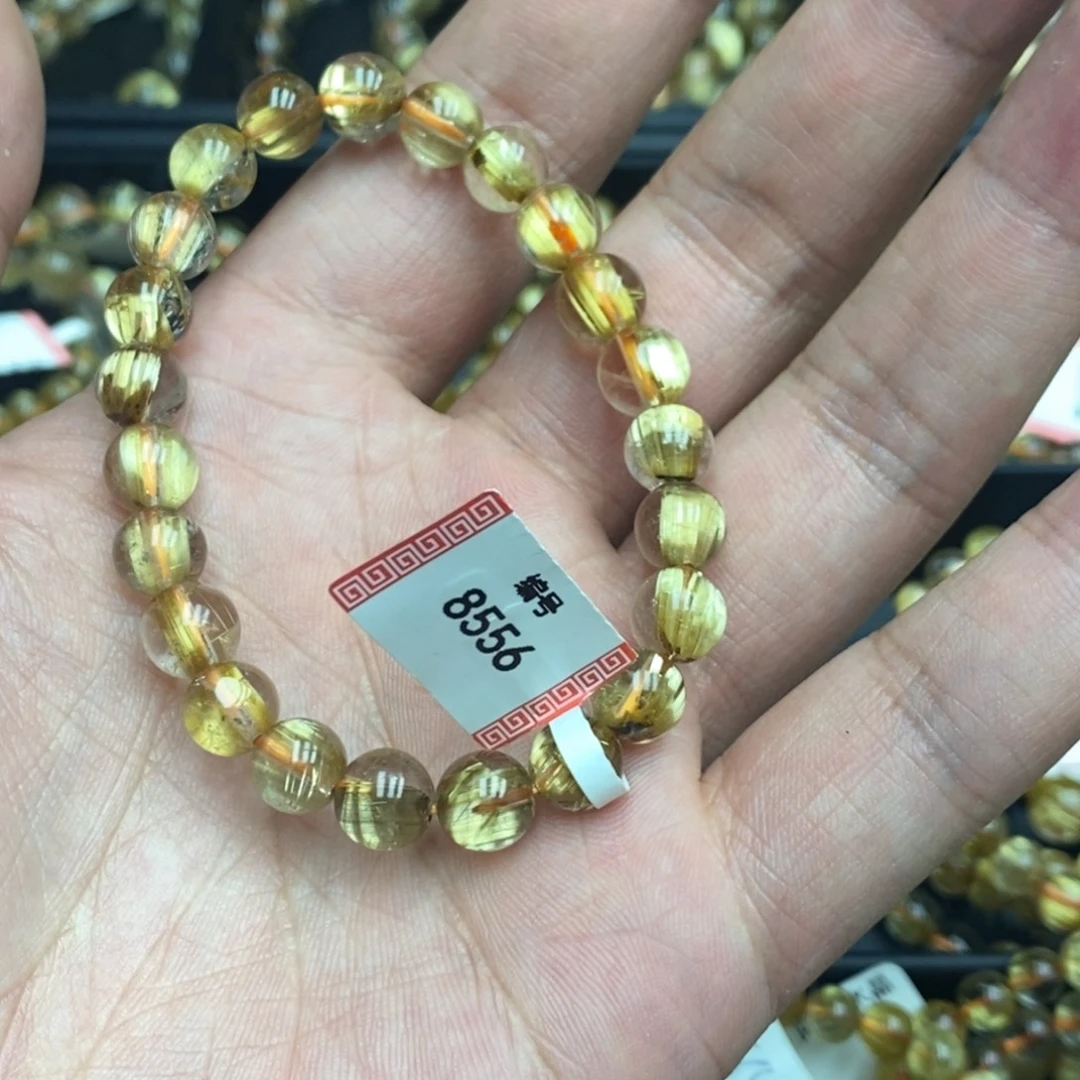 提***苏发晶手串未镶嵌阿李水晶8556