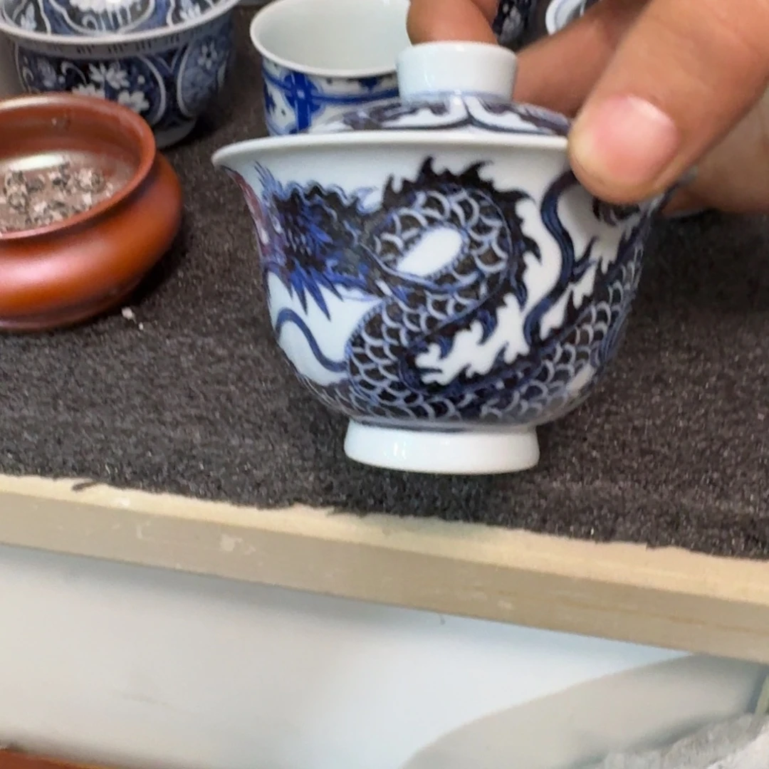 瓷片当代景德镇陶瓷手绘茶具