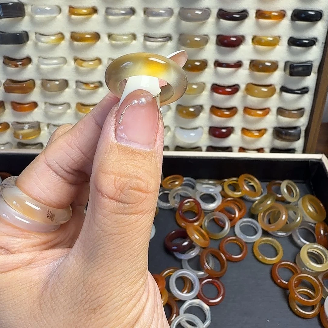 玛瑙/玉髓戒圈未镶嵌