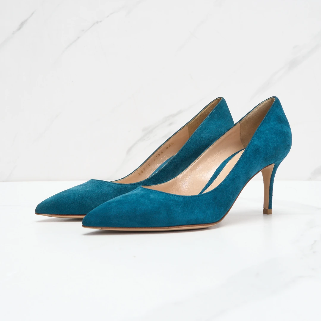 Gianvito Rossi女士绒面高跟鞋JH00011