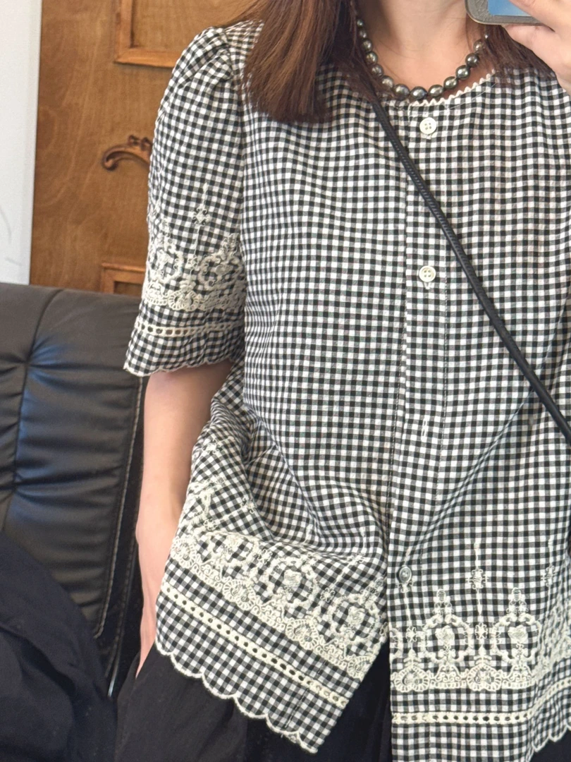 【NO退NO换】欧货夏日格调刺绣小衫