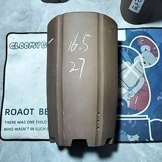 紫砂抽角六方一个