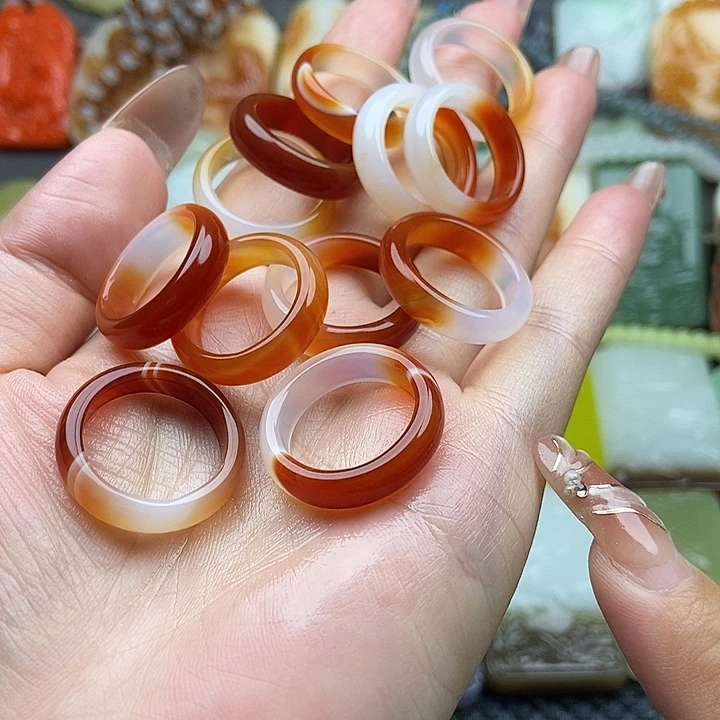 未镶嵌戒指玛瑙/玉髓