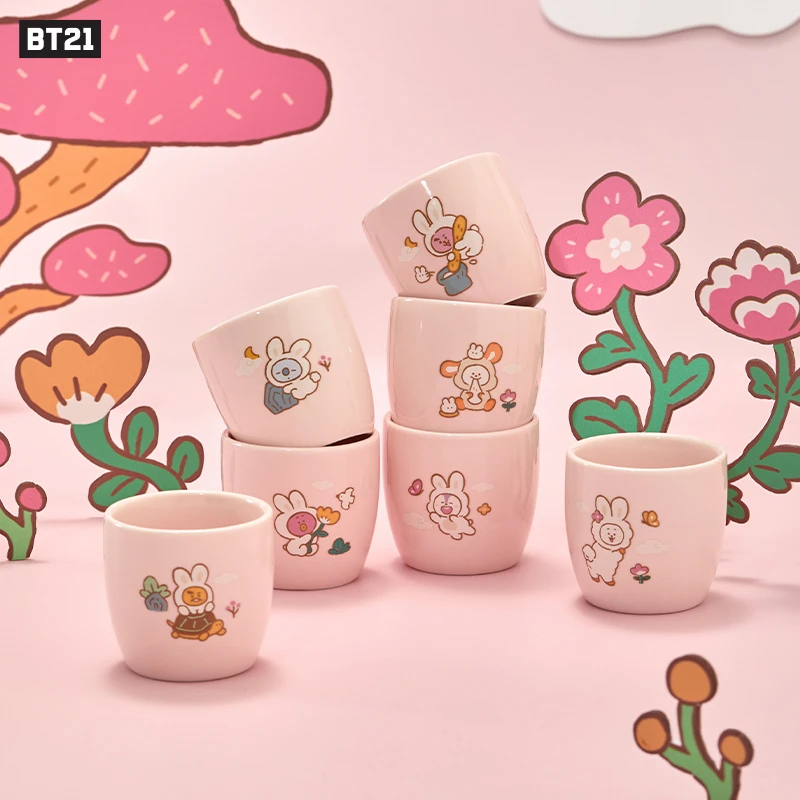 【新品】BT21兔子系列 陶瓷水杯 LINE FRIENDS 连我朋友