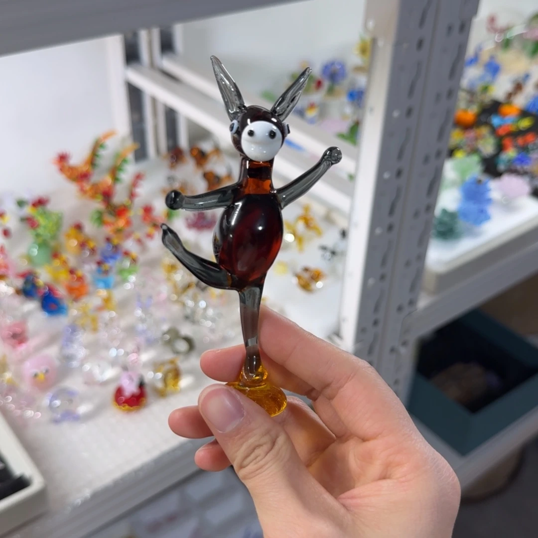 手工艺品琉璃功夫驴