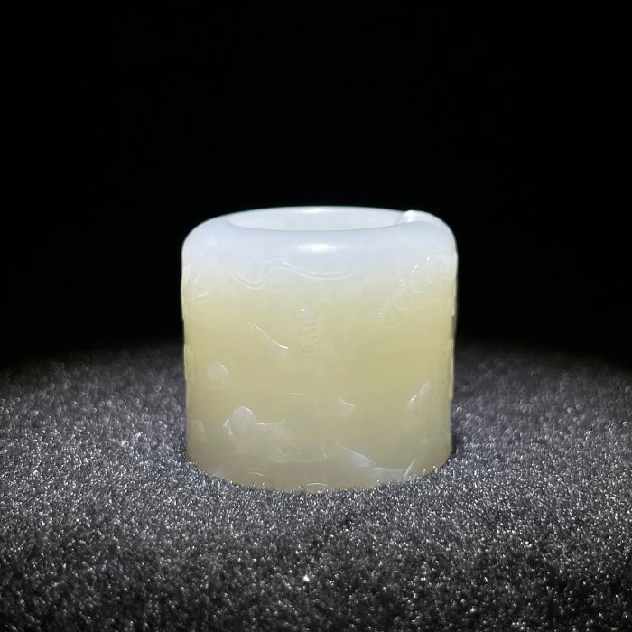 《清代》和田玉扳指 山东国营文物商店25052201422-868