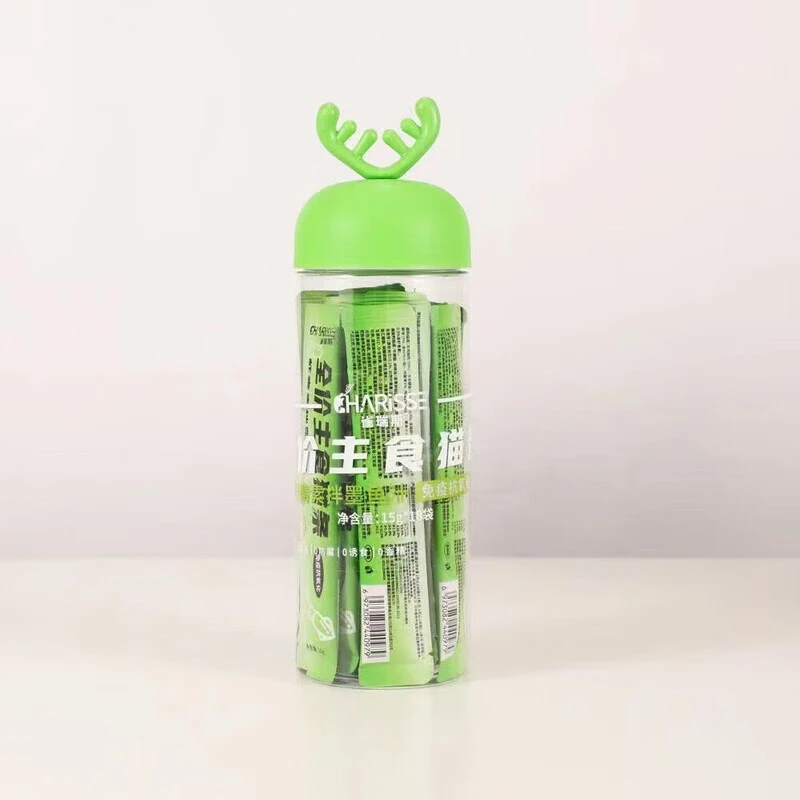 雀瑞斯虾青素拌墨鱼汁全价主食15g*18条/罐【免疫抗猫咪零食