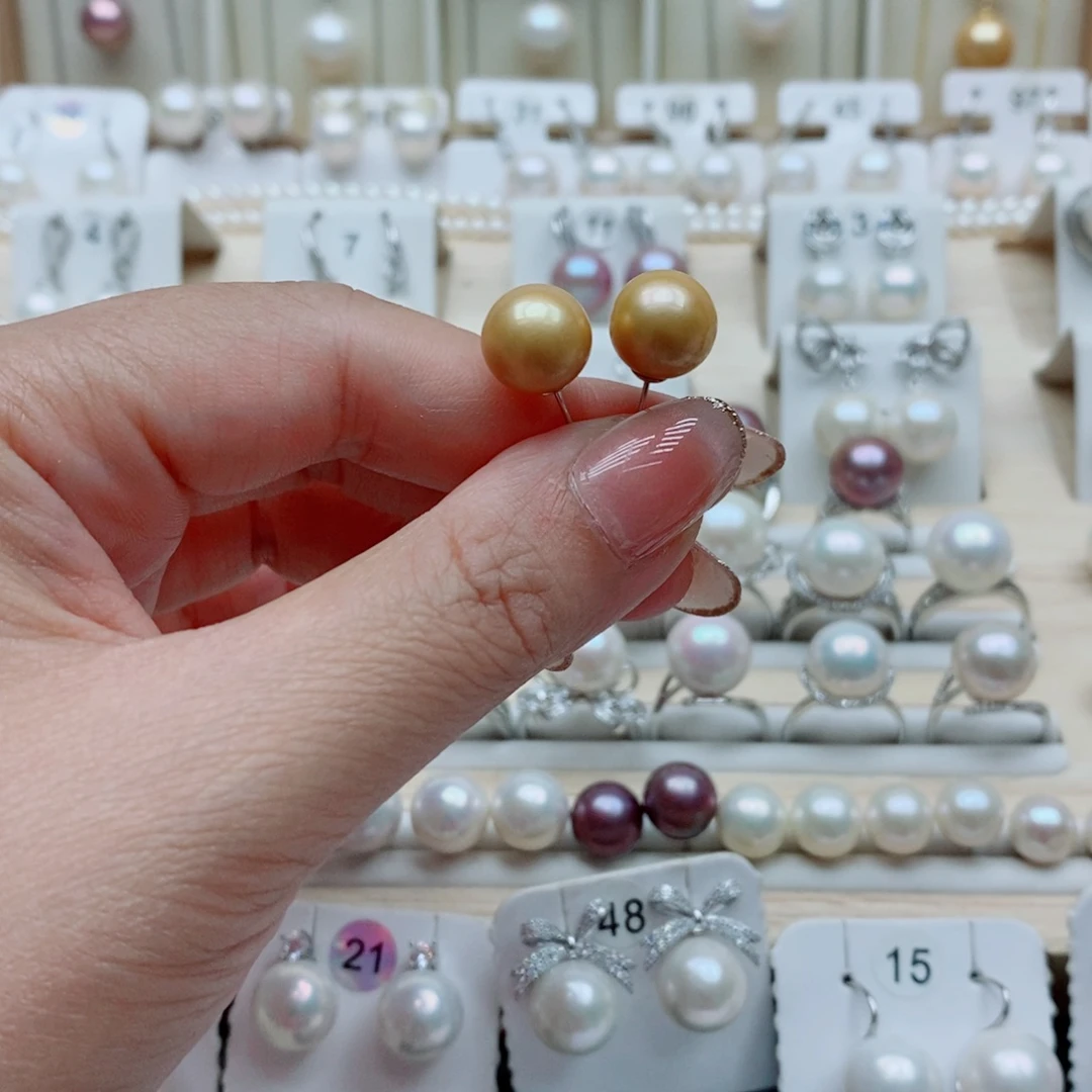 淡水珍珠银S925镶嵌吊坠(赠链)