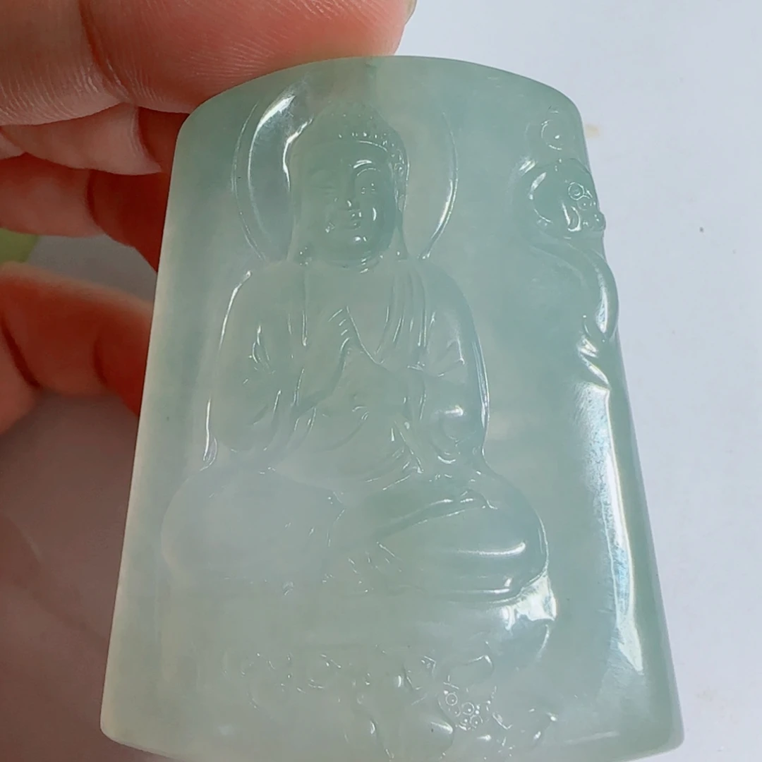 翡翠未镶嵌吊坠(不含链)大日如来