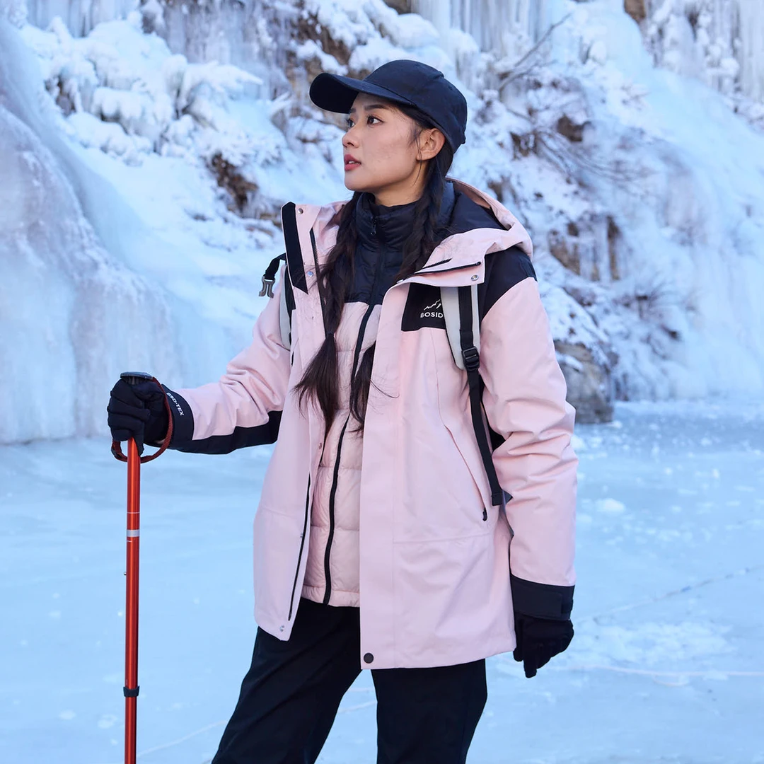 波司登内胆可拆卸三合一冲锋衣男女同款短户外加厚保暖羽绒服2430