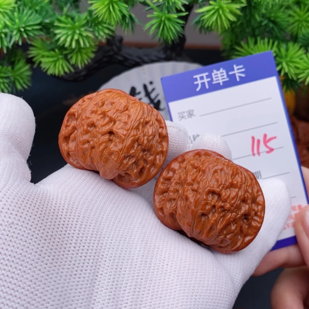 把件文玩核桃42球白115
