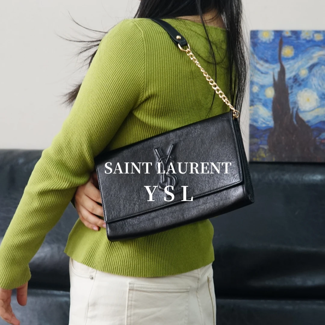 95新 YSL/圣罗兰 黑色单肩包/AR12601034/1034